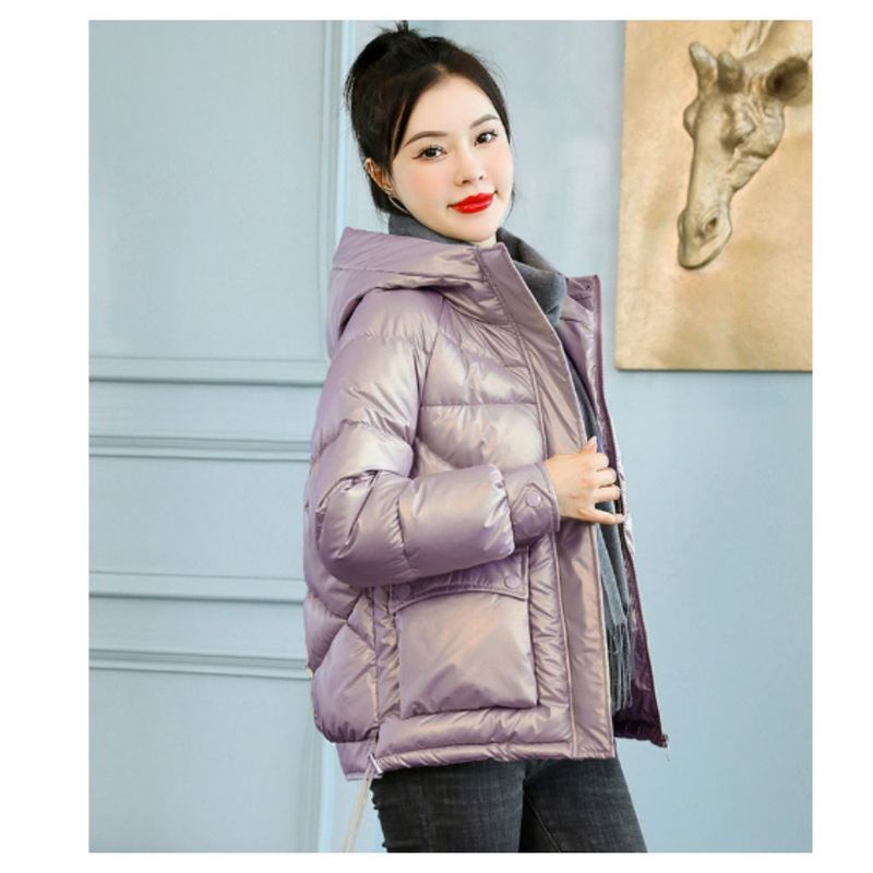 GENERICO - Casaca Abrigo Acolchada Mujer High Quality Holografico tipo Puffer