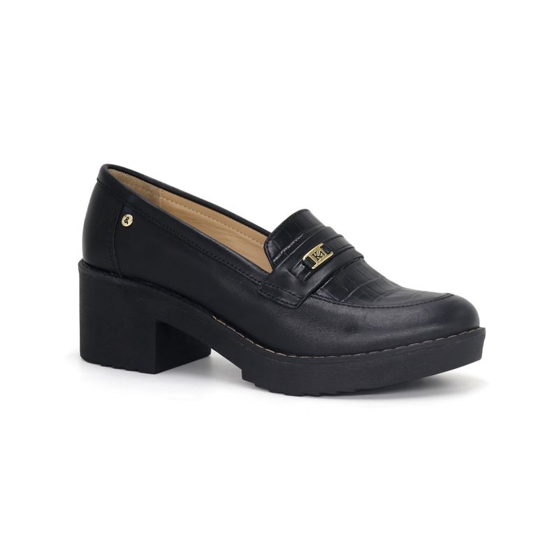 PAR&SS - Mocasín Casual De Cuero Mujer Par&ss KA25Q1-KM045 Negro