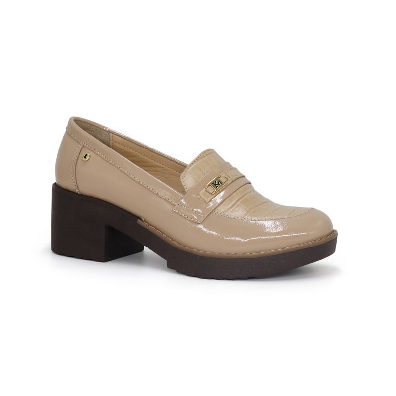 PAR&SS - Mocasín Casual De Cuero Mujer Par&ss KA25Q1-KM045 Beige