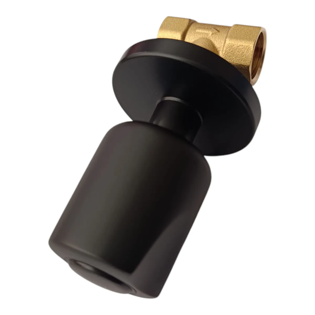 APACHE - Llave Manija de Ducha Agua fría en Acero y bronce Negro Mate