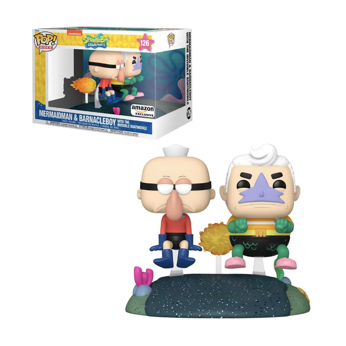 FUNKO - Sirenoman Y Chico Percebe Funko pOP 126 Bob Esponja