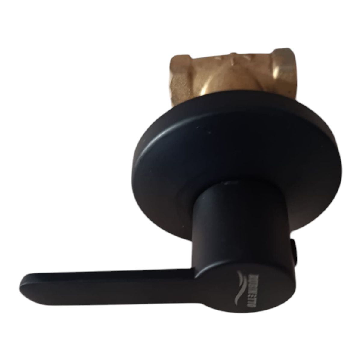 APACHE - Llave Aleta de Ducha Agua fría en Acero y bronce Negro Mate