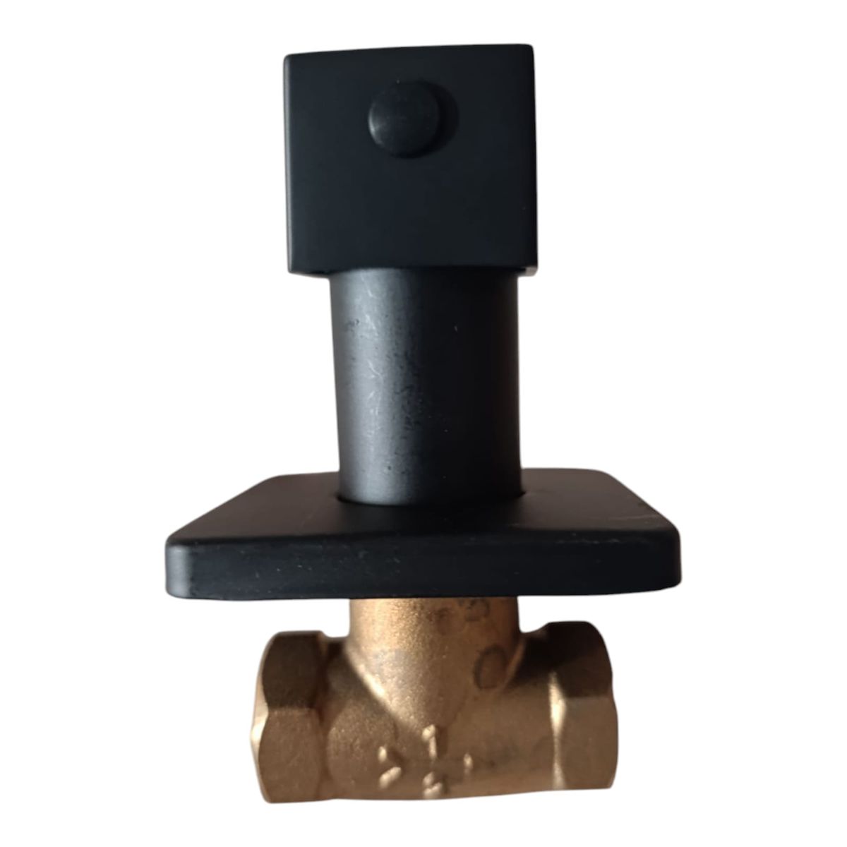 APACHE - Llave Aleta de Ducha Agua fría en Acero y bronce Negro Mate