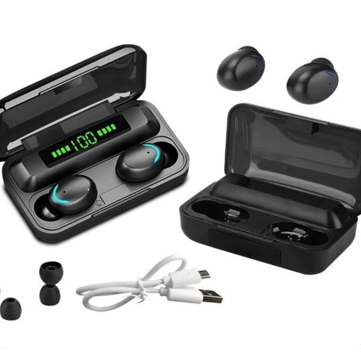 GENERICO - Audífonos True Wireless Bluetooth inalámbrico negro