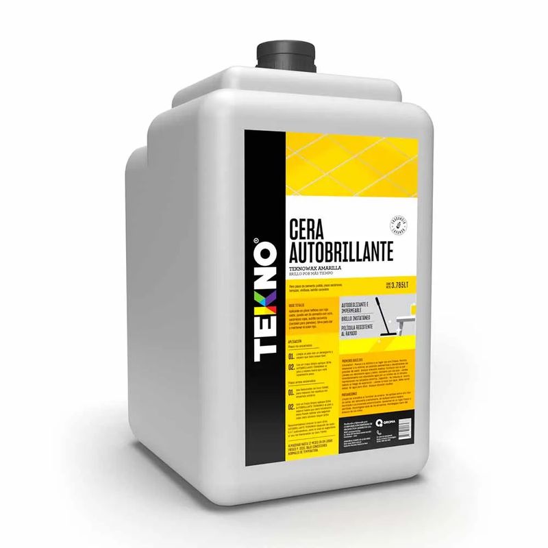 TEKNO - Cera Amarilla Autobrillante Galon Teknowax Tekno