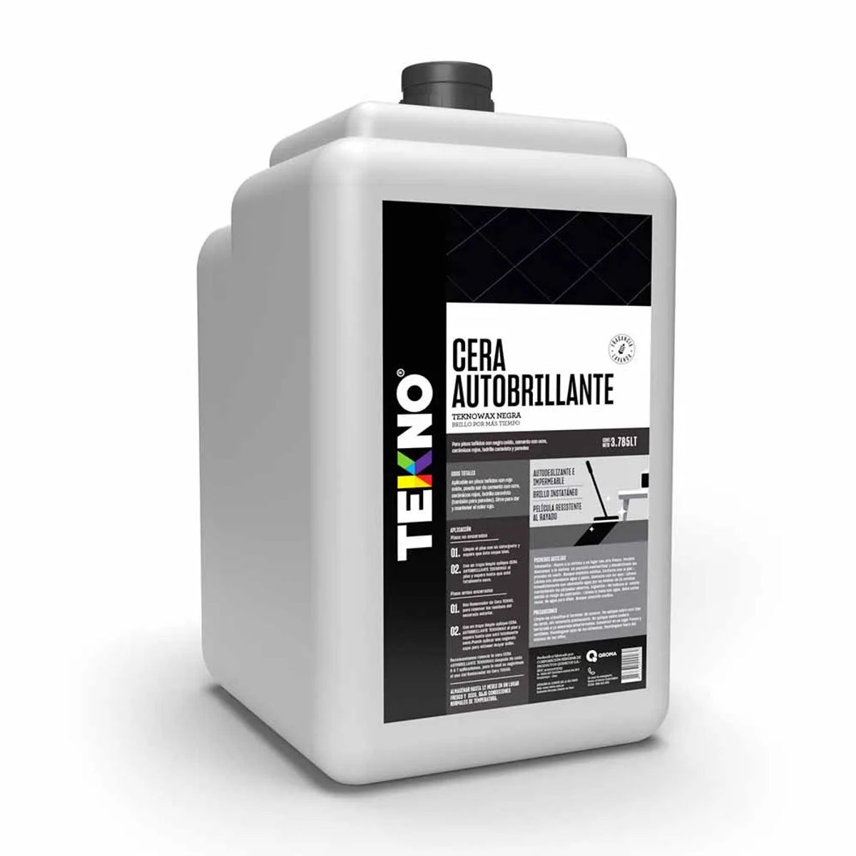 TEKNO - Cera Negra Autobrillante Galón Teknowax Tekno