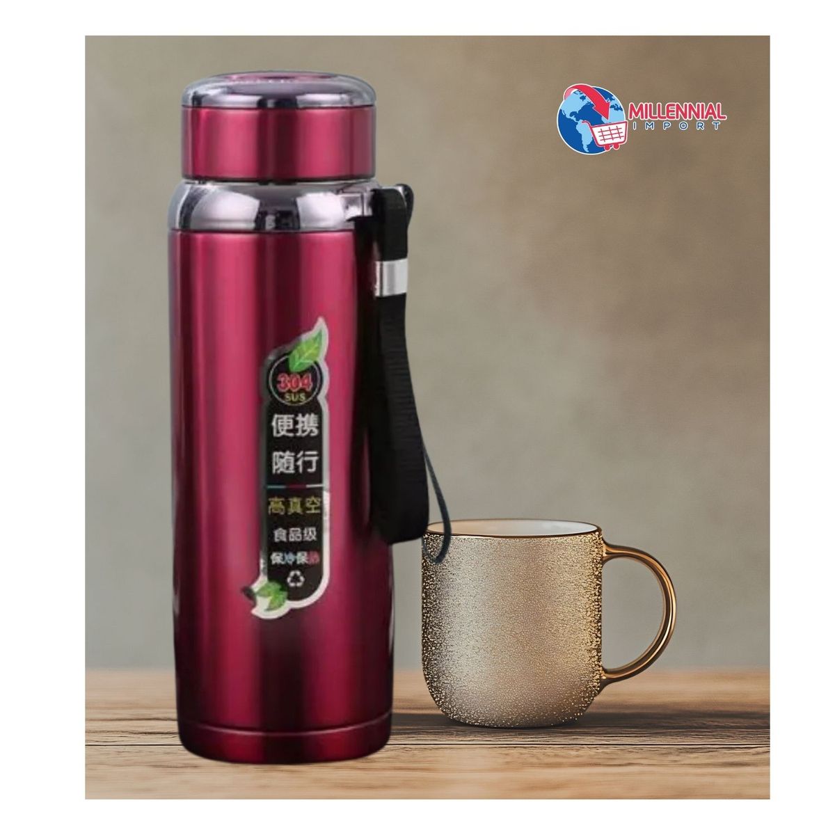 GENERICO - Termo Tomatodo de Acero Inoxidable 800 ml Mujer