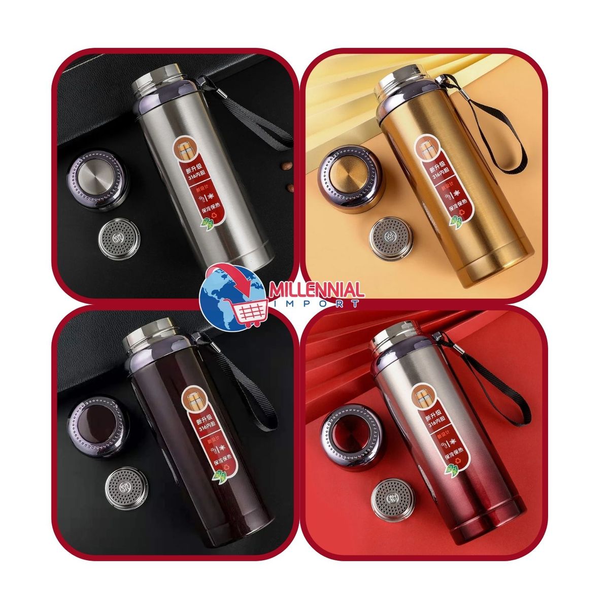 GENERICO - Termo Tomatodo de Acero Inoxidable 800 ml Mujer