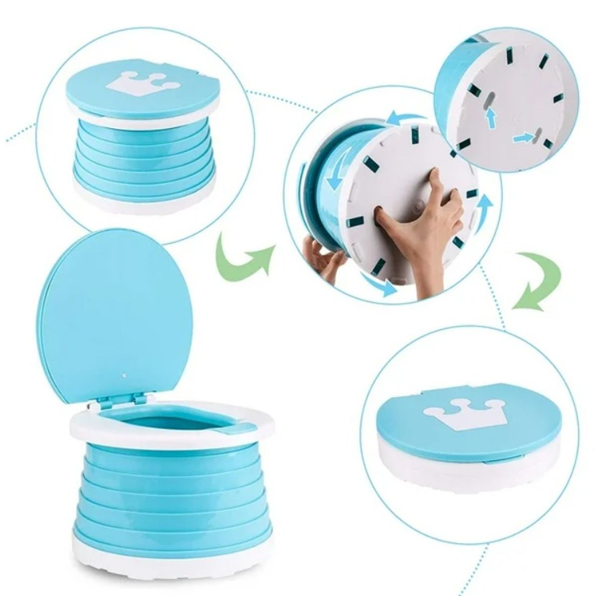 GENERICO - inodoro plegable de viaje para niños 3 en 1