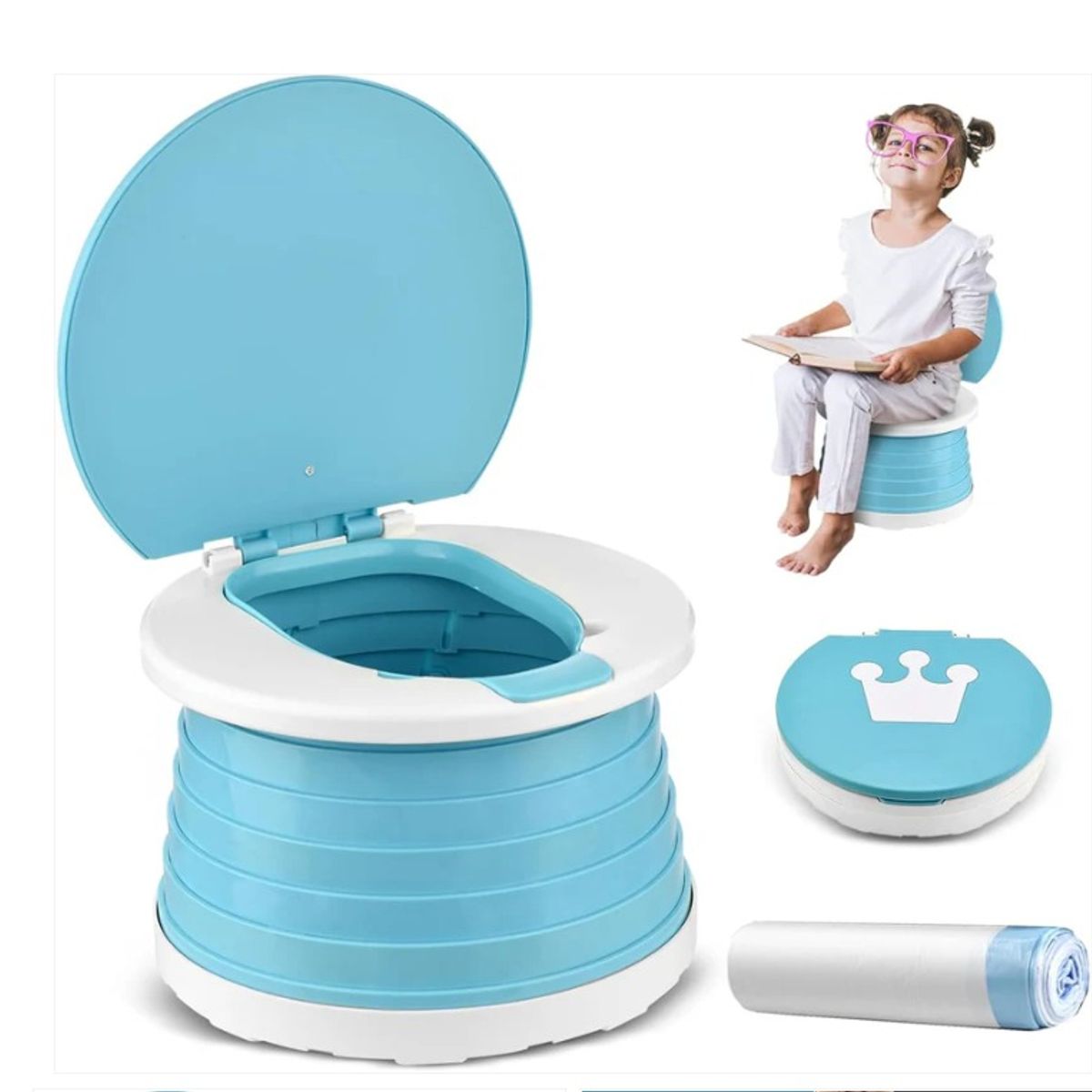 GENERICO - inodoro plegable de viaje para niños 3 en 1