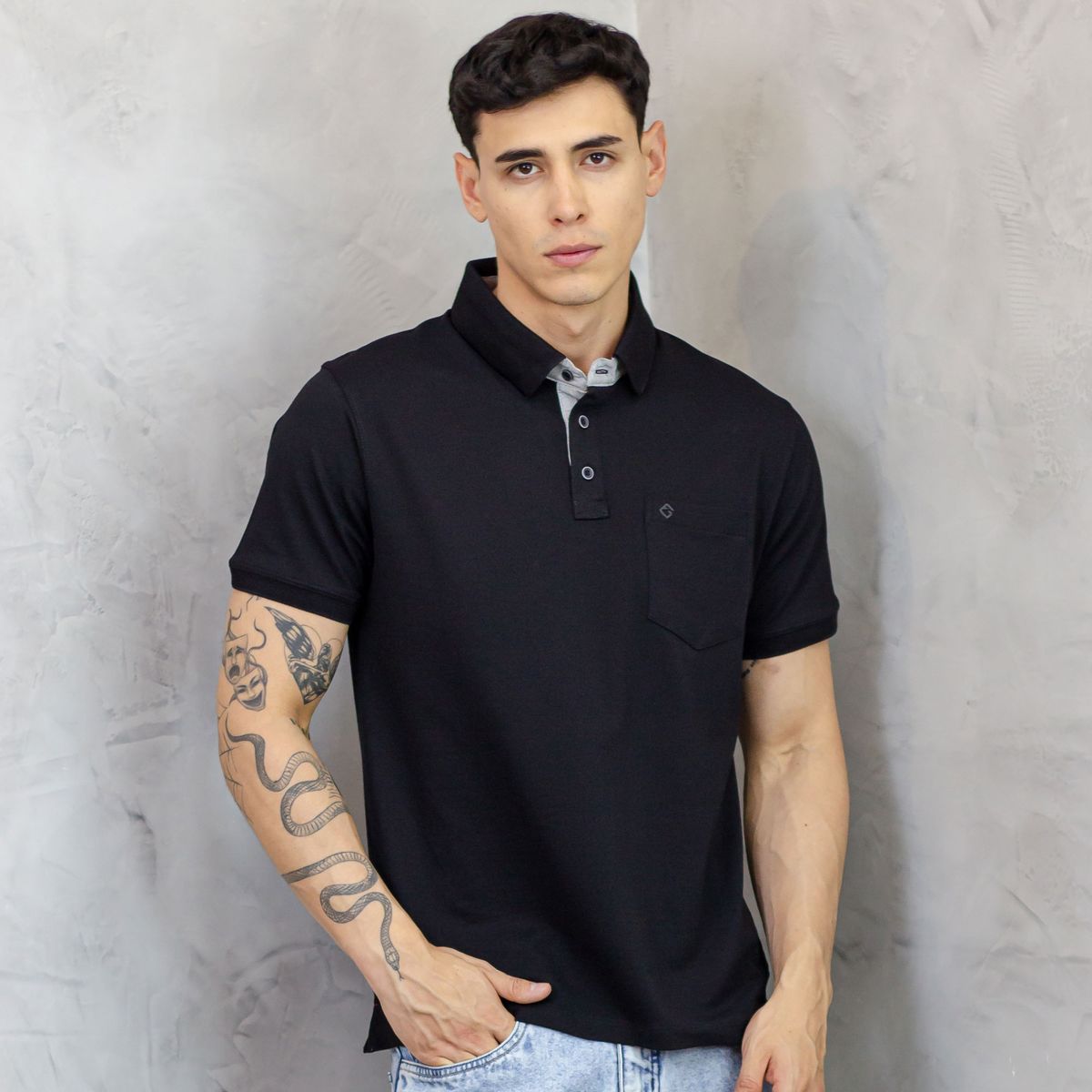 A VANTGARDESTYLE - POLO BOX REGULAR FIT CABALLERO MC - PIQUE LYCRADO