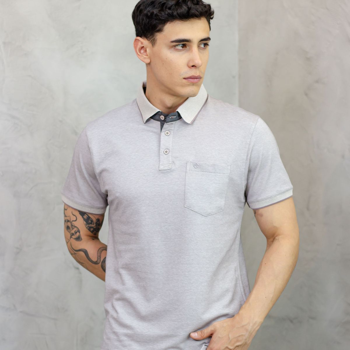 A VANTGARDESTYLE - POLO BOX REGULAR FIT CABALLERO MC - PIQUE LYCRADO