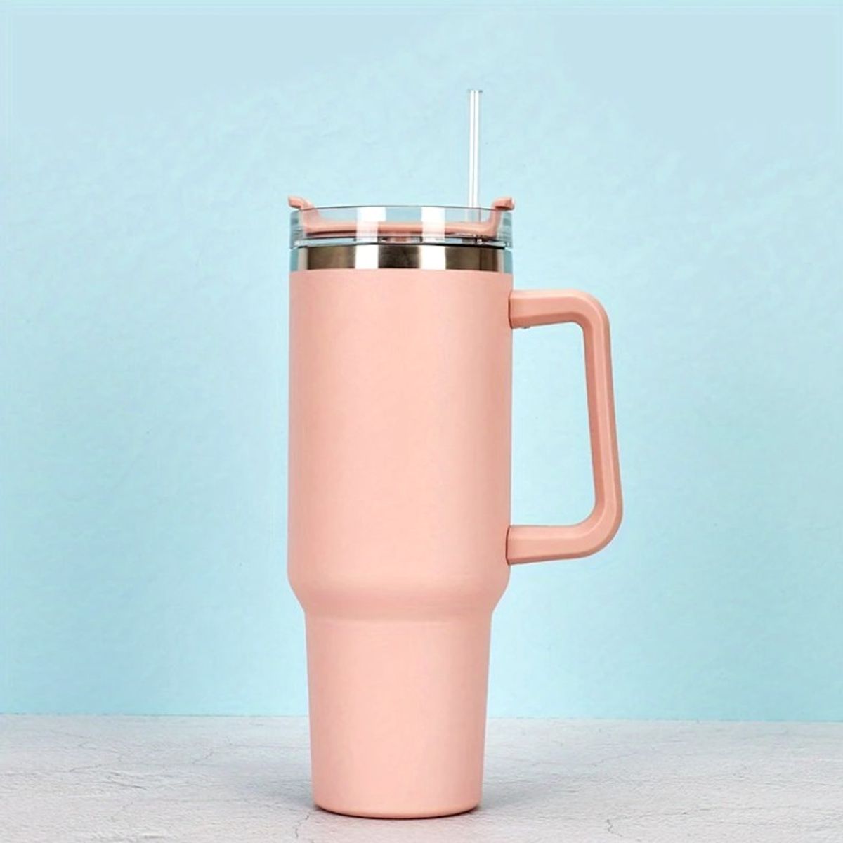 GENERICO - VASO TERMO GIGANTE PARA CARRO 1.1L  - ROSA