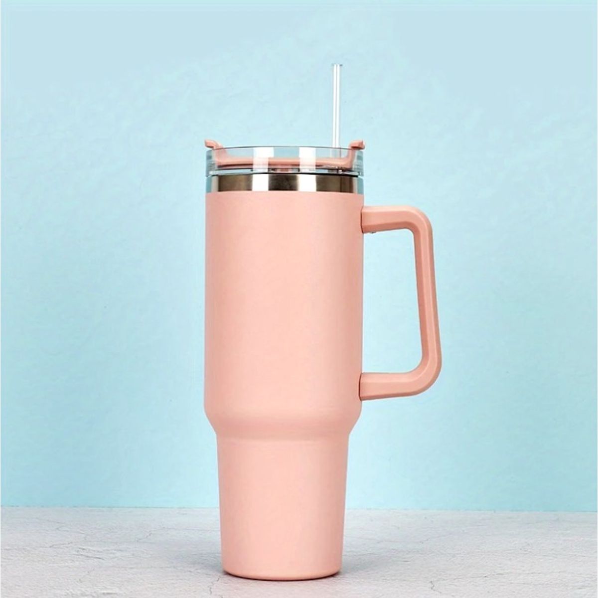 GENERICO - VASO TERMO GIGANTE PARA CARRO 1.1L  - ROSA