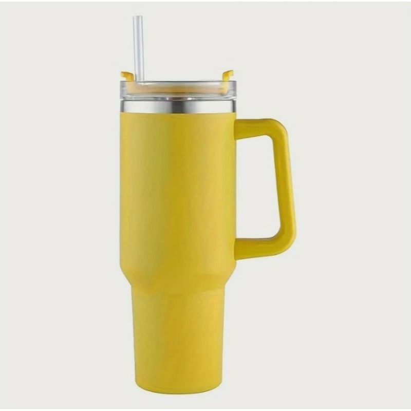 GENERICO - VASO TERMICO GIGANTE PARA CARRO 1.1L  - AMARILLO