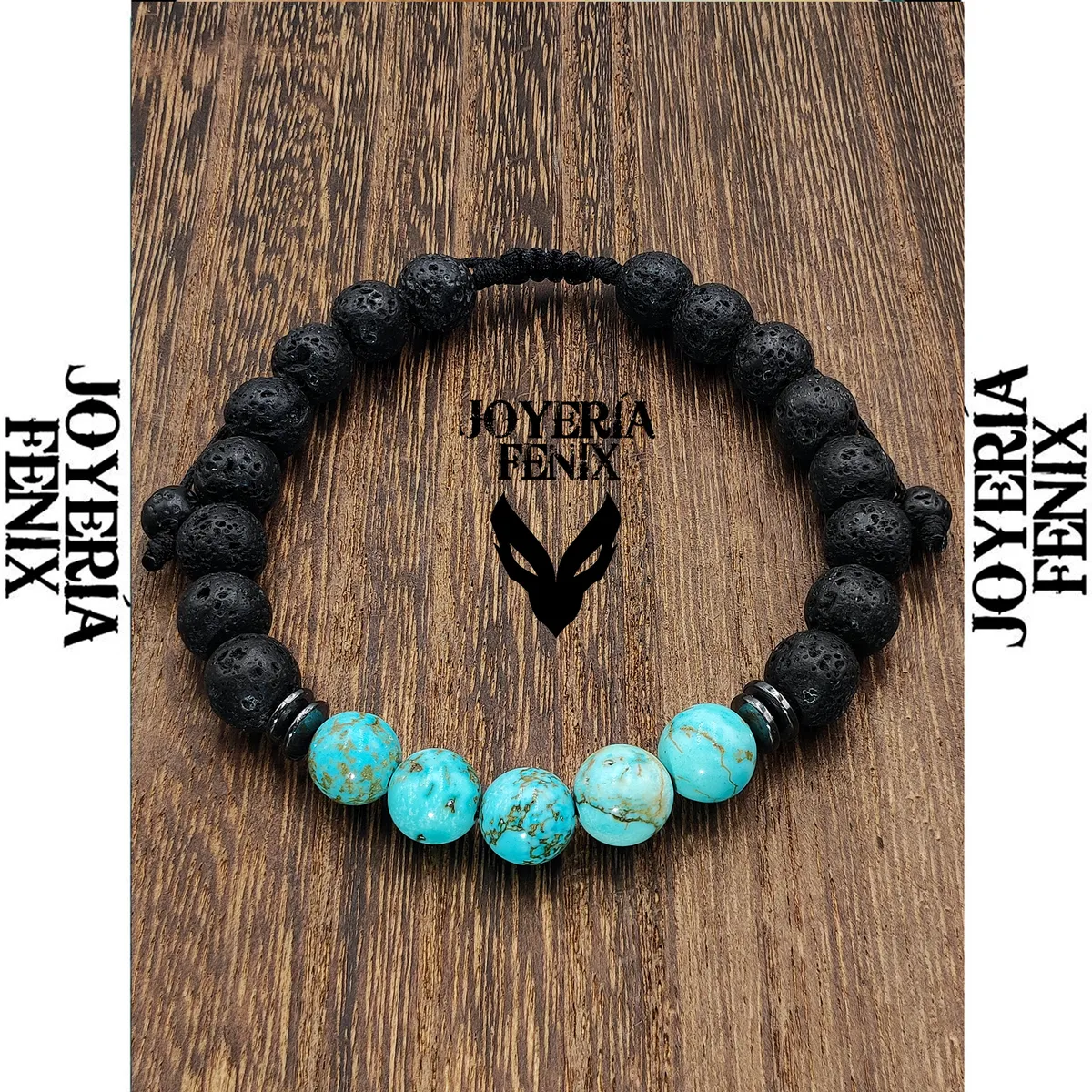 JOYERIA FENIX - Pulsera Doble Protección Volcánica- Joyería Fenix