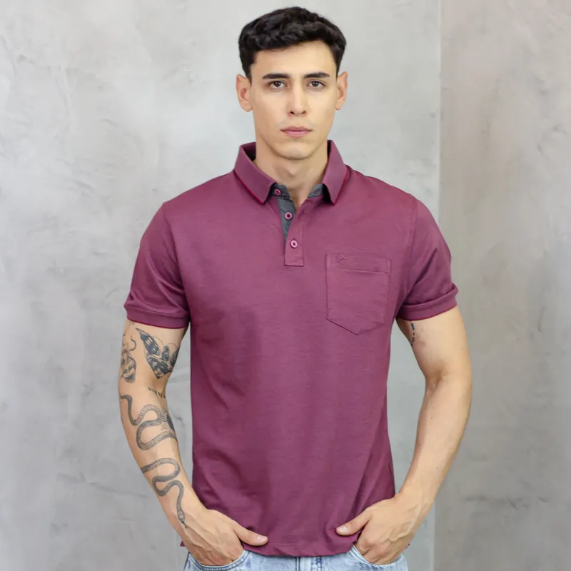 A VANTGARDESTYLE - POLO BOX REGULAR FIT CABALLERO MC - PIQUE LYCRADO