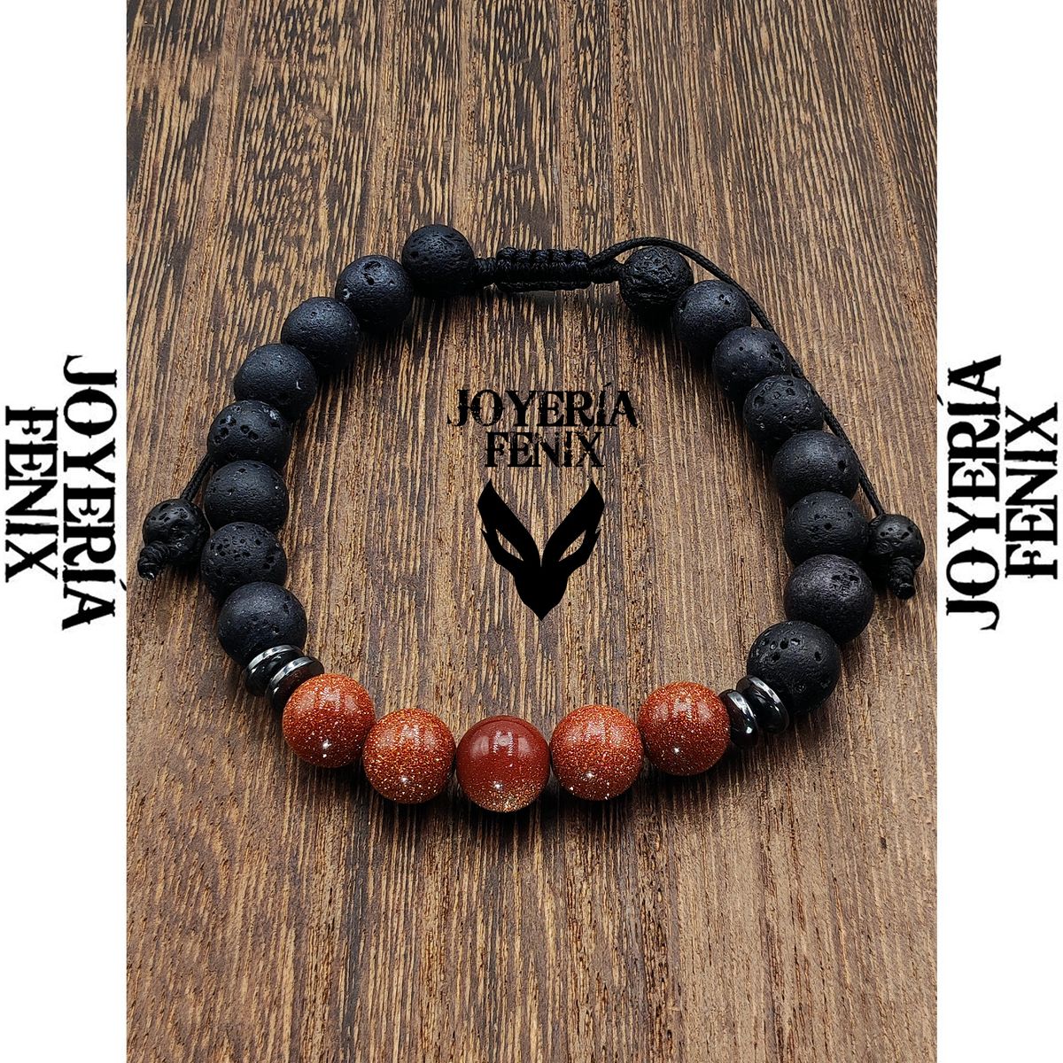 JOYERIA FENIX - Pulsera Doble Protección Volcánica- Joyería Fenix