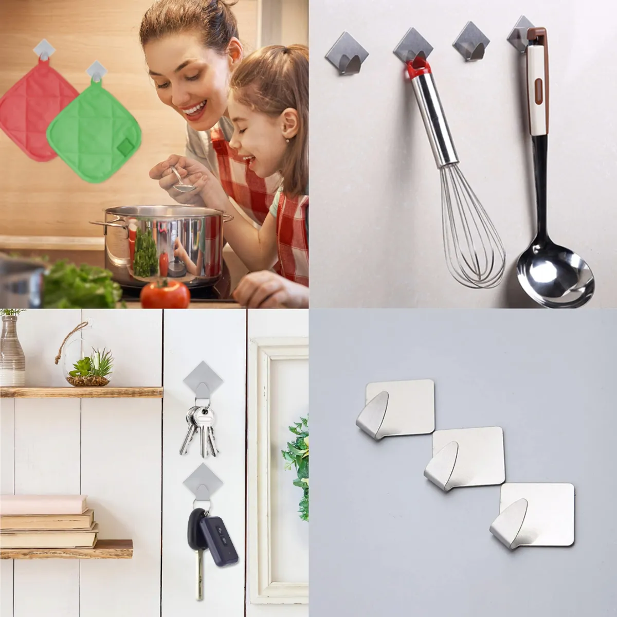 GENERICO - Colgador Adhesivo para Accesorios x3