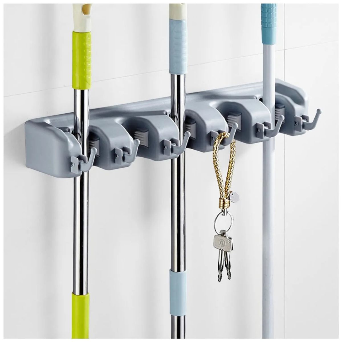 OEM - Organizador De Escobas con 5 espacios Resistente