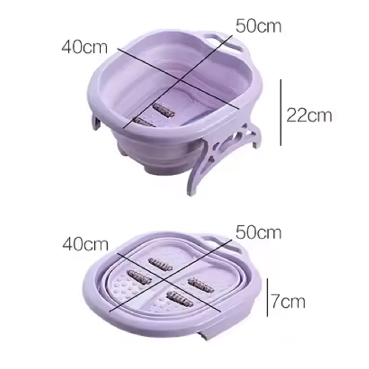 GENERICO - Tina Spa Masajeador Para Pies Portatil Plegable Ligera