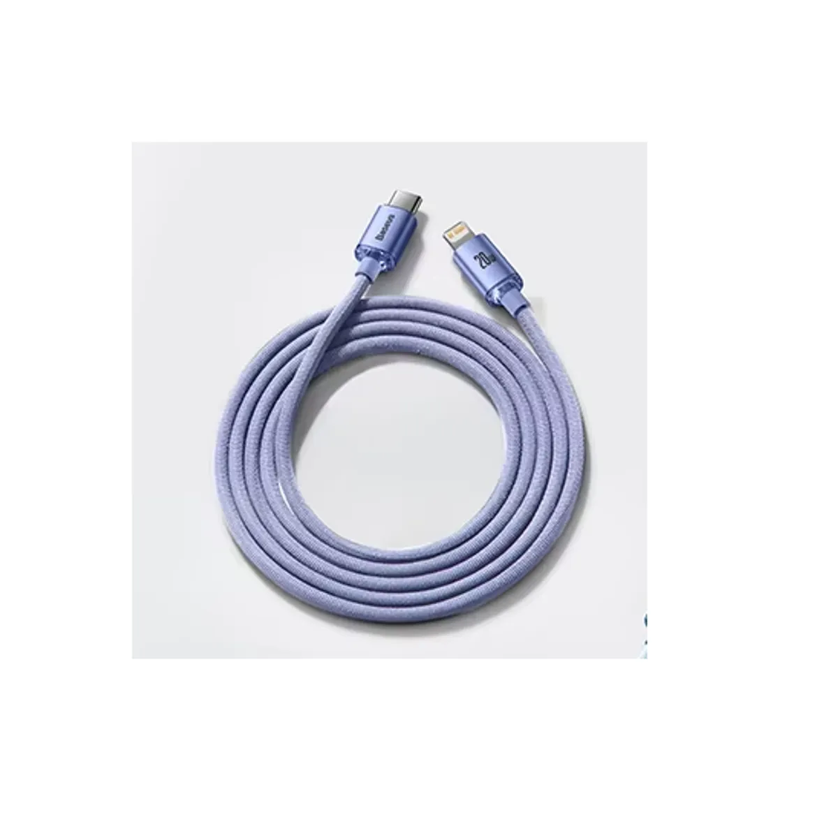 BASEUS - Baseus Cable Iphone Carga Rápida 20W Tipo-C a Lightning 2m Morado