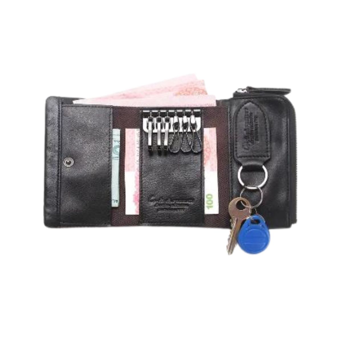 GENERICO - Monedero porta Llaves Contacts Black