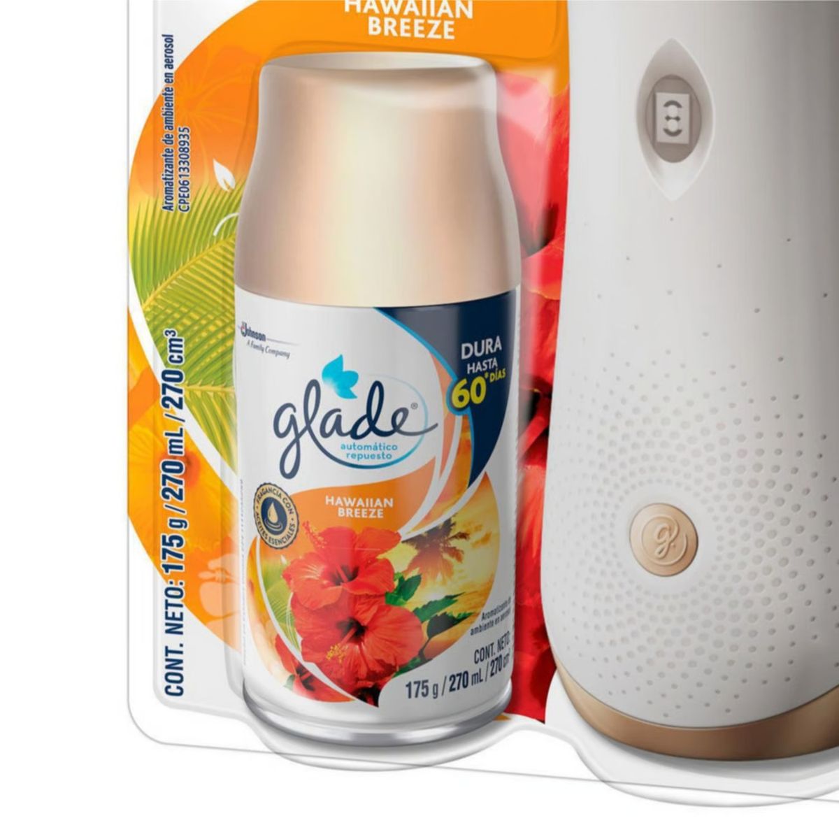 GLADE - Aromatizador Glade Automático Hawaiian Breeze 270ml