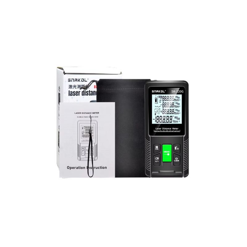 GENERICO - Wincha Laser Verde Digital Distanciómetro De 50 metros