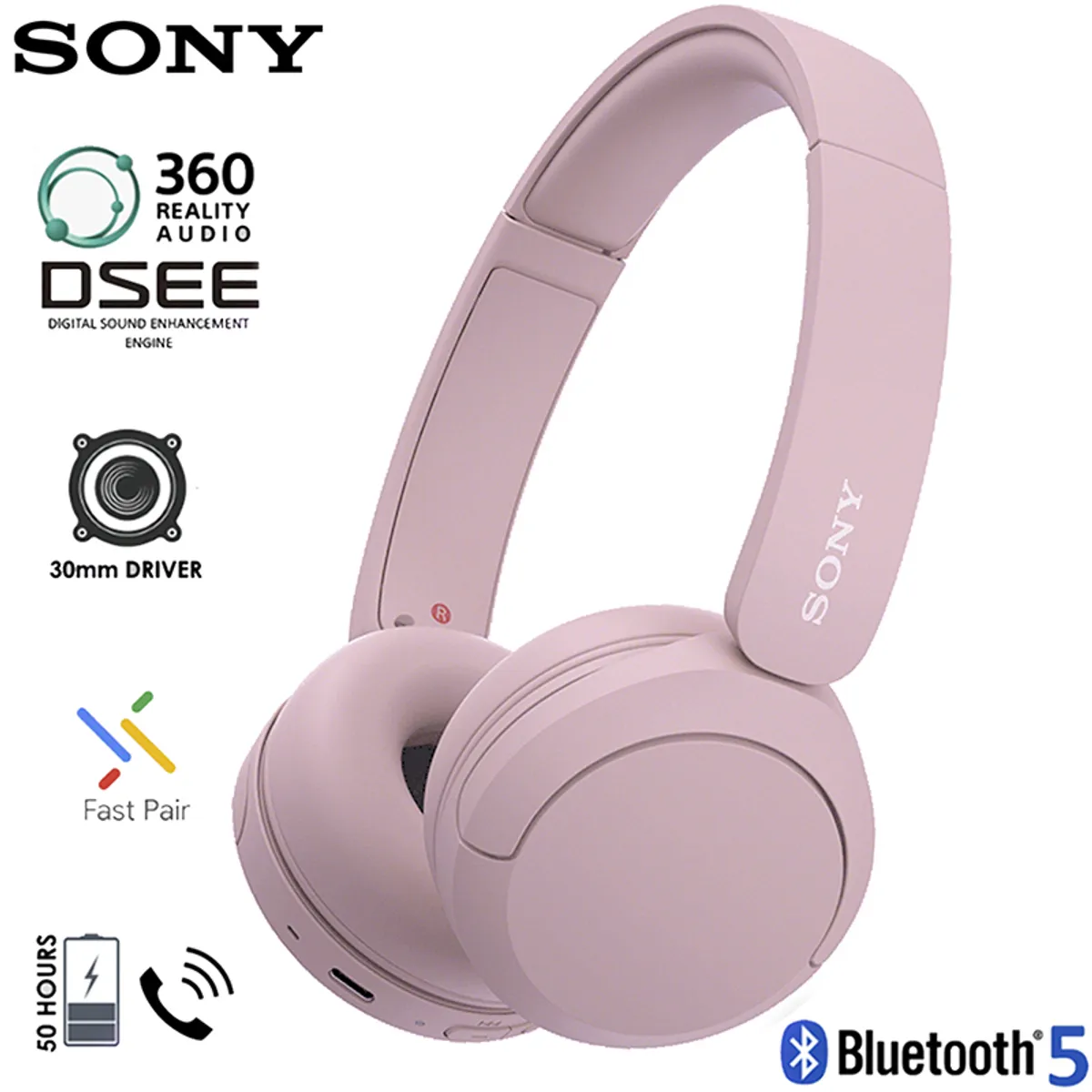 SONY - Sony Audifonos Bluetooth 5.2 Wireless 50hrs WH-CH520