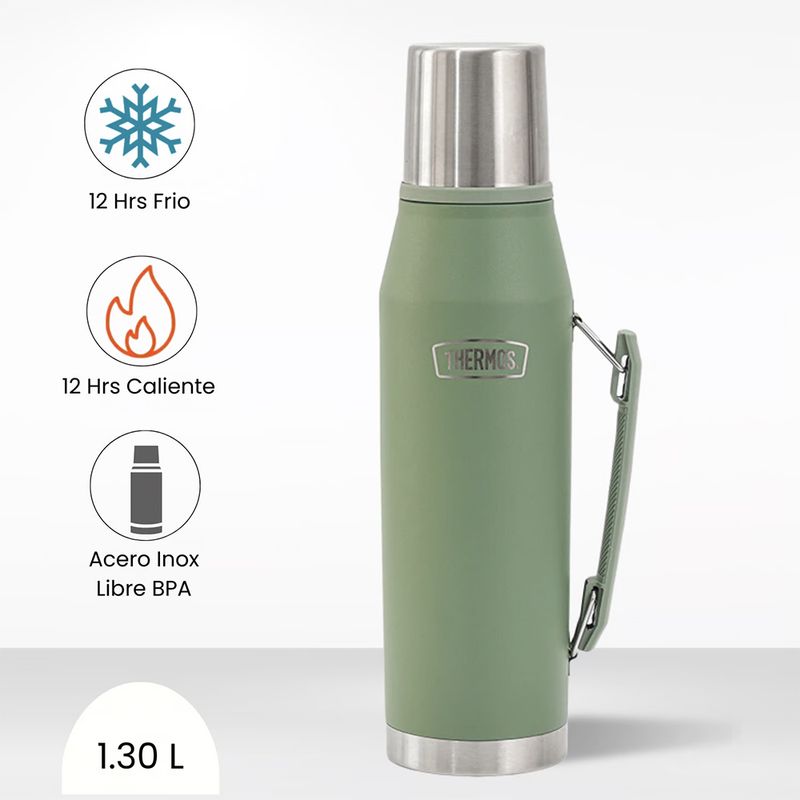 THERMOS - Thermos 1.3 lt Para Líquidos Verde OUTDO