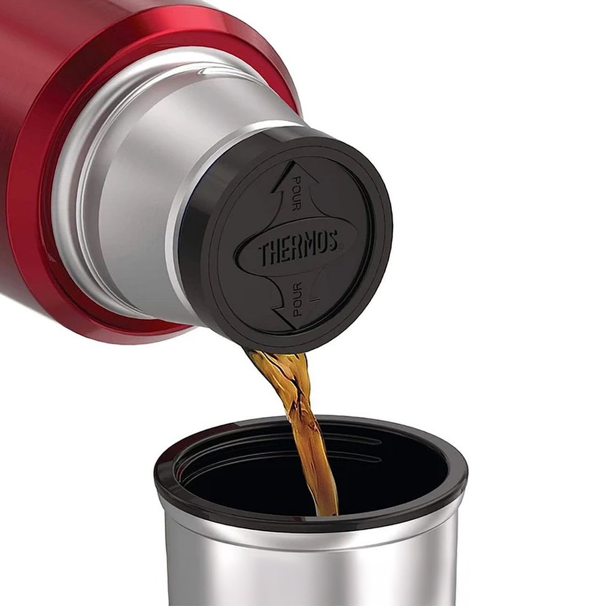 THERMOS - Thermos Termo King Acero 2 LT Rojo