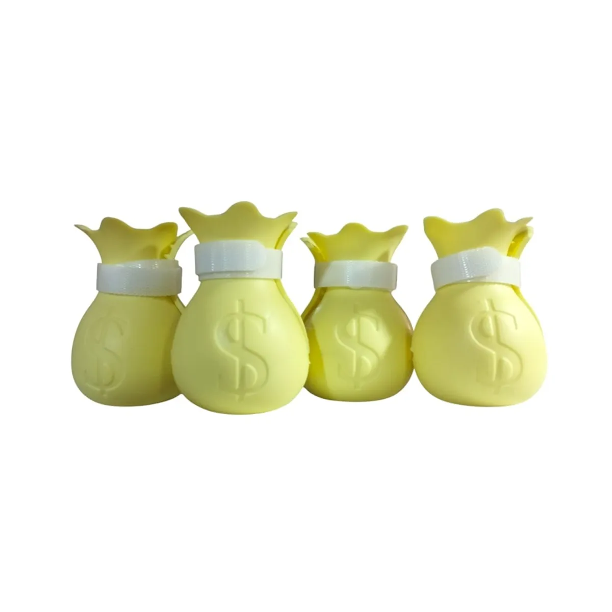 GENERICO - Zapatos de silicona para gatos anti arañazos amarillo