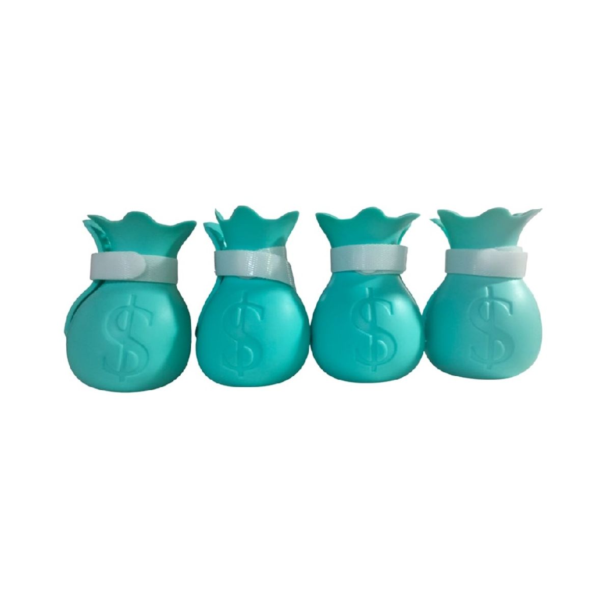 GENERICO - Zapatos de silicona para gatos anti arañazos turquesa