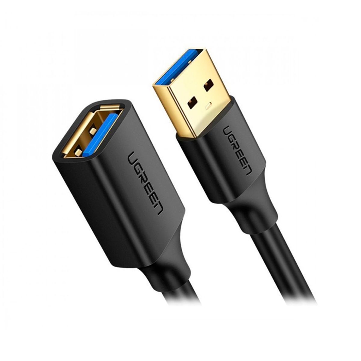 UGREEN - Cable Ugreen De Puerto Usb 3.0 Macho A Hembra 5Gbps 2M Negro (10373)