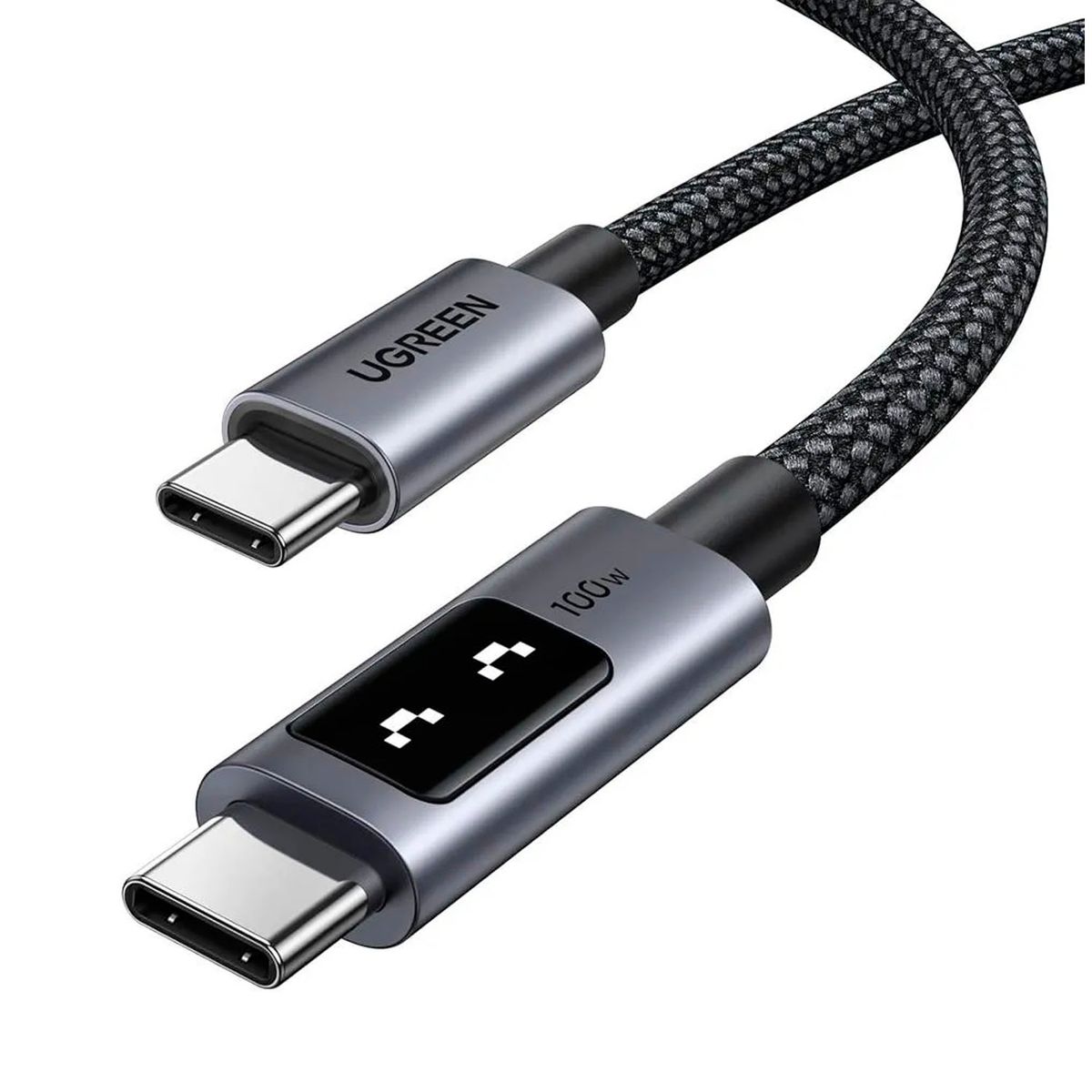 UGREEN - Cable Ugreen Usb-c A Usb-c 100w Con Pantalla Led 1M 35501