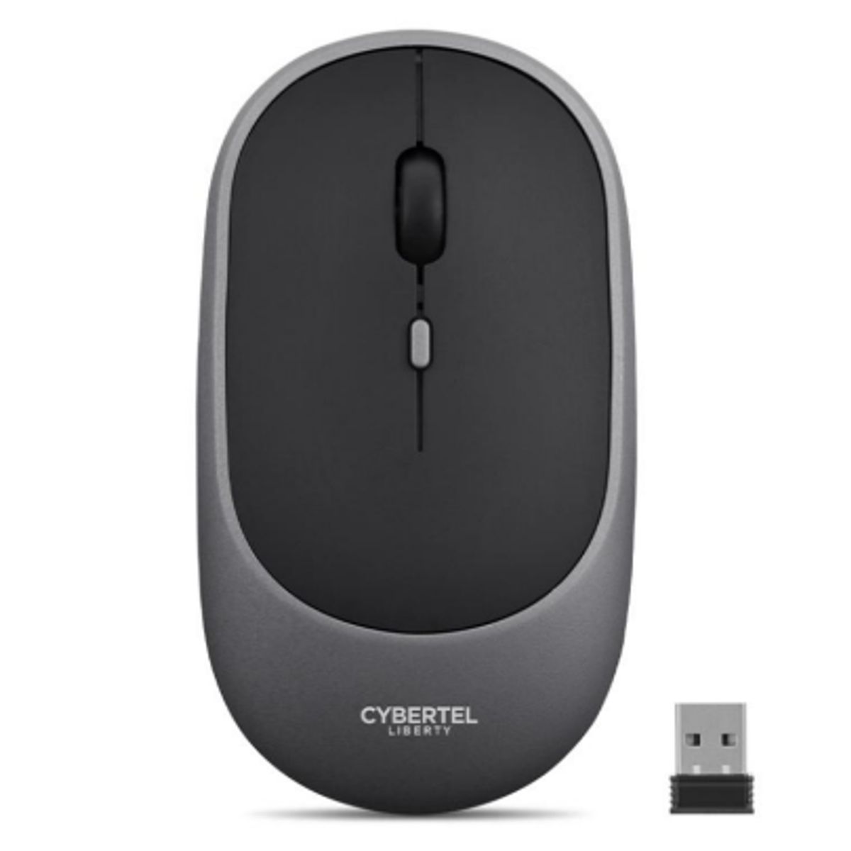 CYBERTEL - Mouse Inalambrico LIBERTY 3 BLACK CYB M508B -3M GRAY CYBERTEL