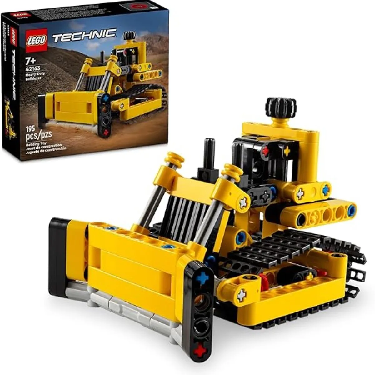 LEGO - LEGO Technic 42163  Bulldozer de carga (195 piezas)