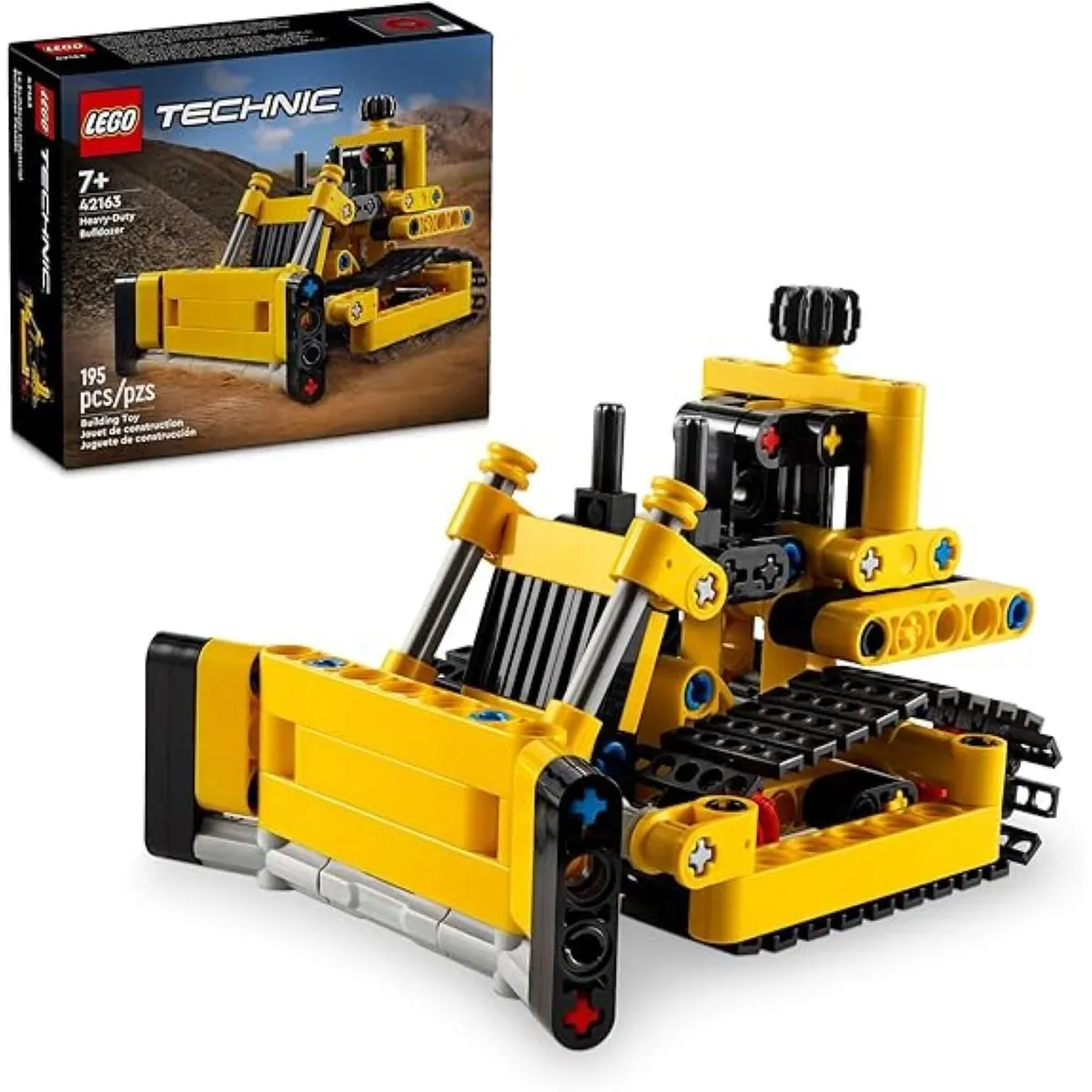 LEGO - LEGO Technic 42163  Bulldozer de carga (195 piezas)