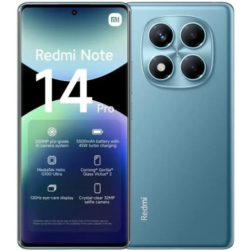 XIAOMI - Redmi Note 14 Pro 4G 8Gb 256Gb - BLUE