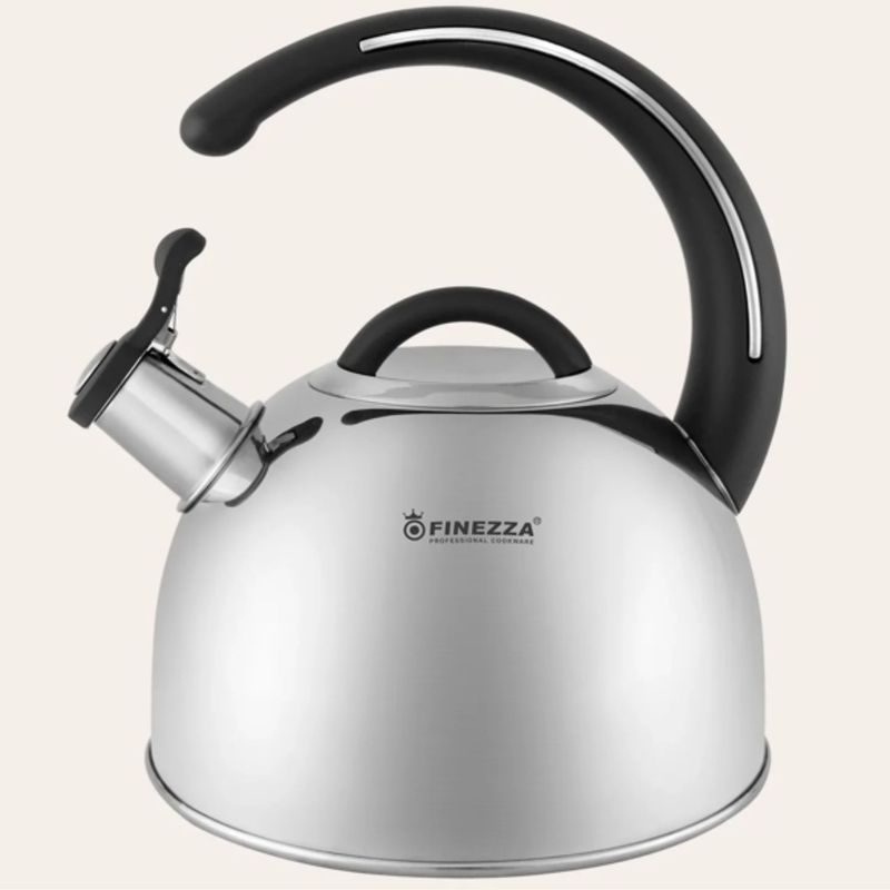 FINEZZA - TETERA DE ACERO INOXIDABLE FINEZZA FF-T0048 3.0 LITROS NEGRO