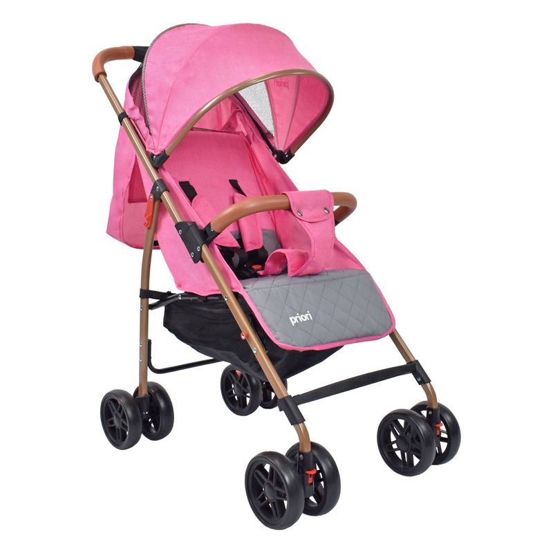PRIORI - Coche Paseador Para Bebe Multiposiciones Priori Park Rosa