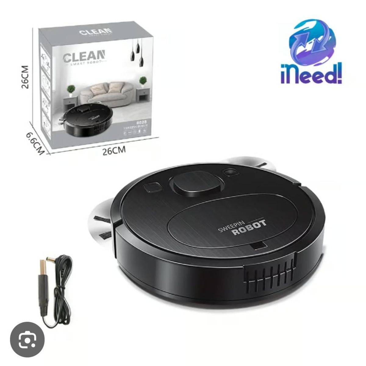 GENERICO - MINI Robot Aspiradora Inteligente Limpiador Hogar Oficina Genieka