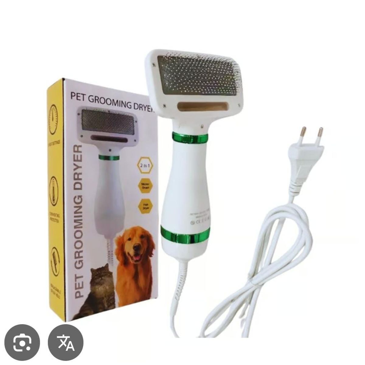 GENERICO - Secador de pelo portátil 2 en 1 para perros y gatos