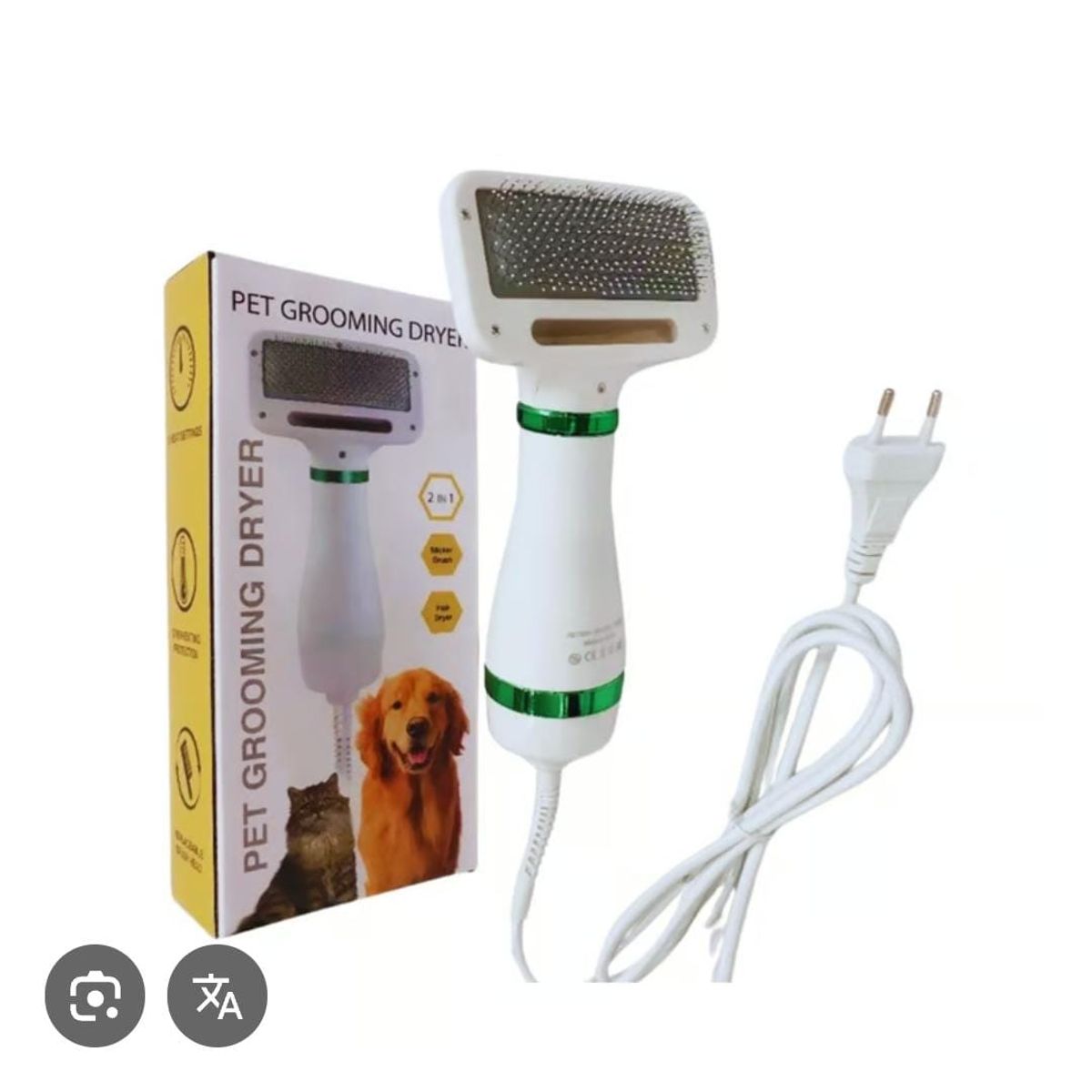 GENERICO - Secador de pelo portátil 2 en 1 para perros y gatos