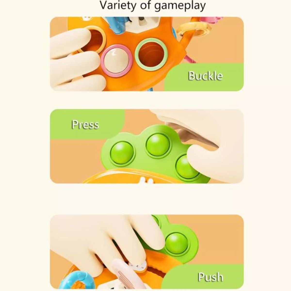 GENERICO - Zanahoria sensorial de juguete para bebés