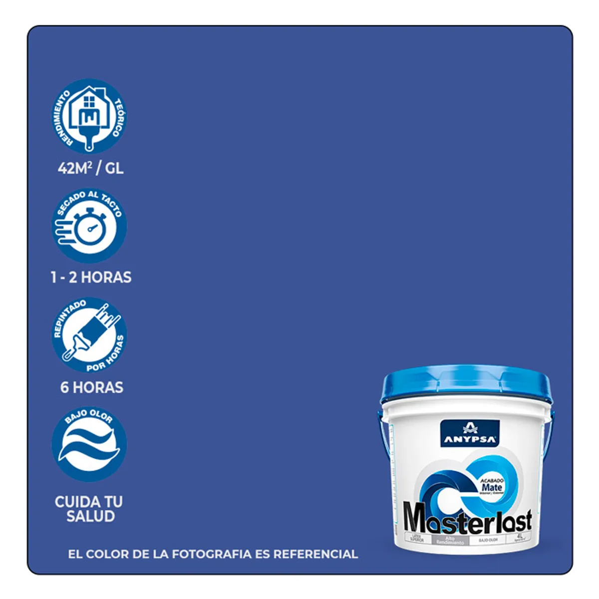 GENERICO - Pintura Latex Atlantis Masterlast 1GL Anypsa