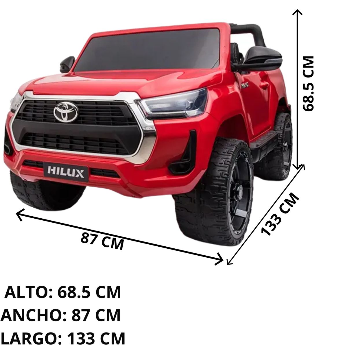 TOYOTA - Carro a Batería TOYOTA HILUX 2024 HL-860 de 12V