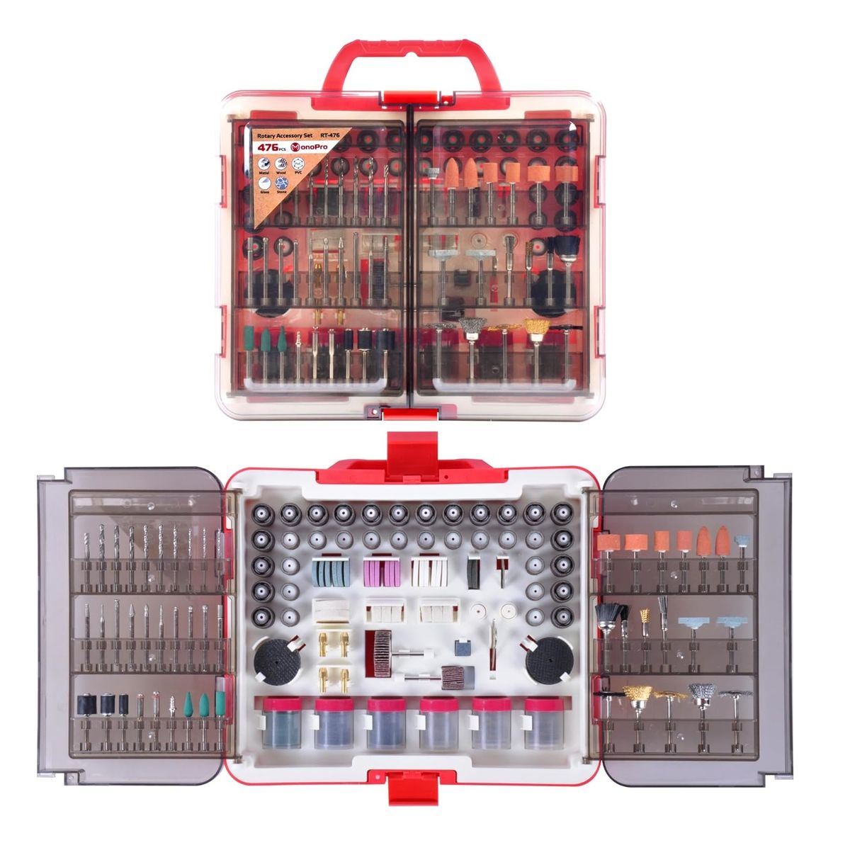 GENERICO - Kit Accesorios Para Dremel X 476 Piezas Lijar Pulir Grabar