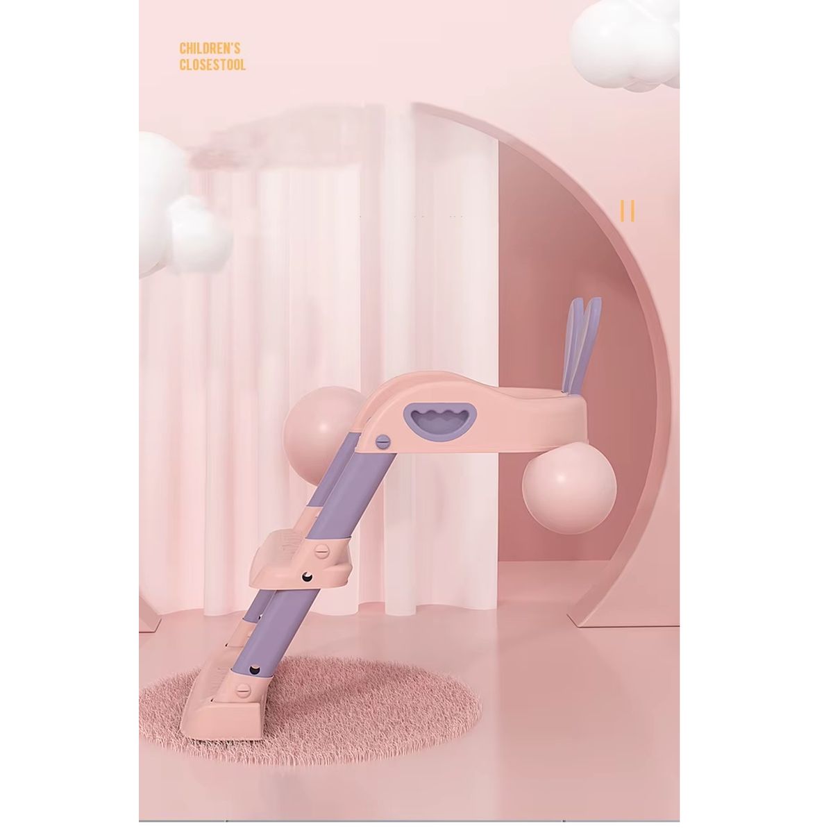 GENERICO - Asiento de Orinal Plegable para Niños Silla de Entrenamiento